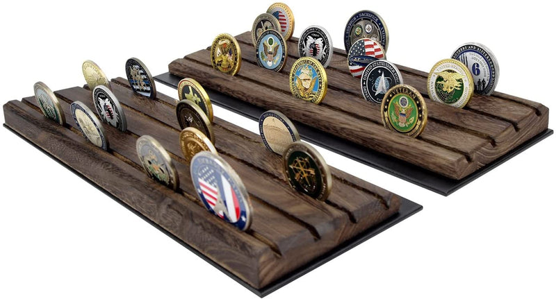 4 Row Challenge Coin Display Stand- Set of 2