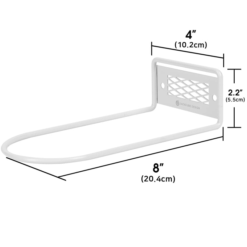 White Metal Floating Shoe Display Shelves (Set of 6)