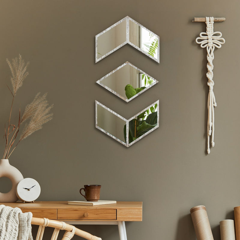 Boho Wall Mount Decorative Mirror Set