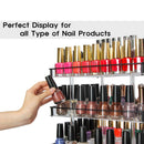 5 Tier Acrylic 360 Rotating Nail Polish Holder with Black Iron Guard