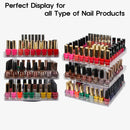 3 Tier Clear 360 Rotating Nail Polish Holder with Acrylic Guard