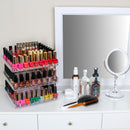 3 Tier Clear 360 Rotating Nail Polish Holder with Acrylic Guard