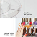 5 Tier Rotating Acrylic Nail Polish Stand