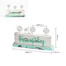 Multi-photo Gallery Display Holder with 3 Wire Clips