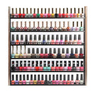 6 Tier Rustic Wood Nail Polish Holder with Guard (Holds 100 Bottles)
