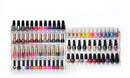 7 Tier Gold Frame Clear Acrylic Nail Polish Wall Mount Rack