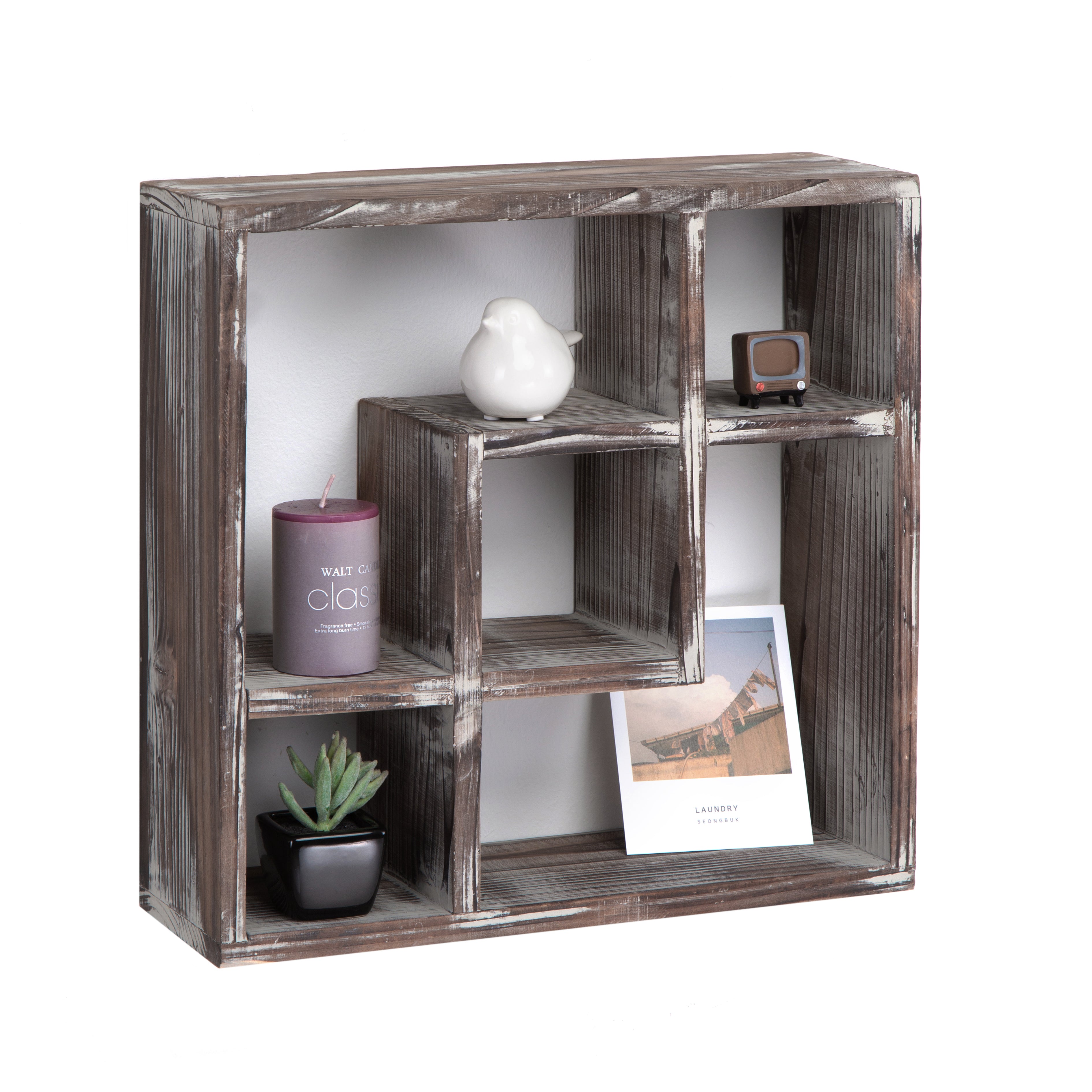 12 Compartment Freestanding or Wall Mounted Shadow Box / Display