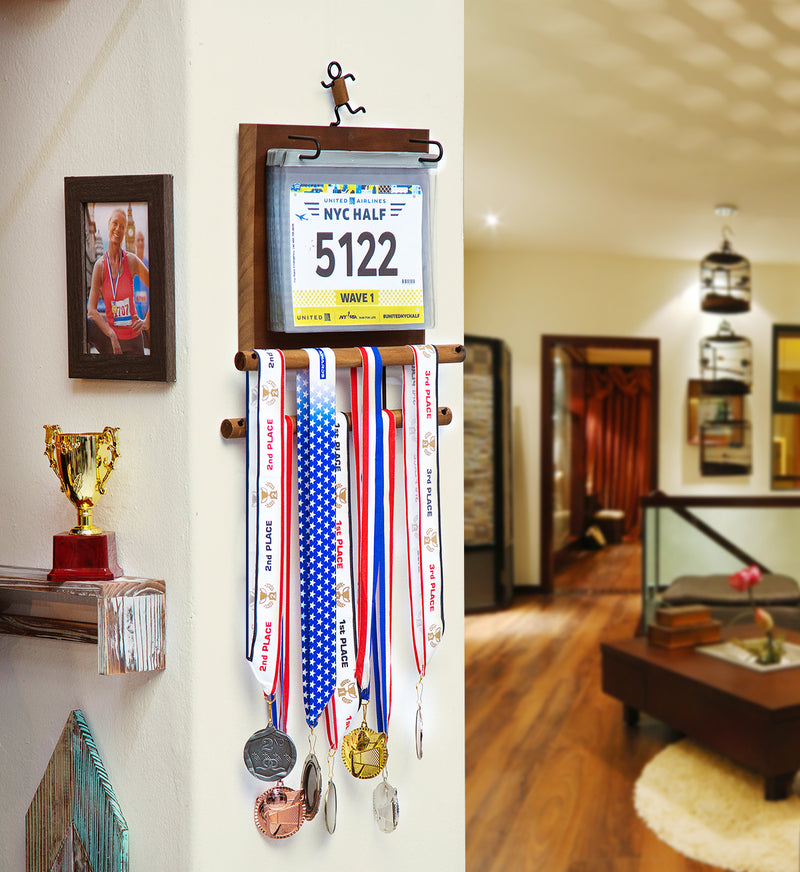 Marathon Medal Display Holder for Wall Mount