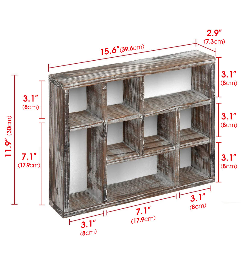 Multi-Slot Shelf Cube Display (9 Compartments)