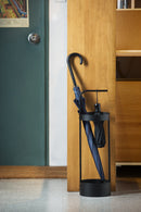 Black Steel Umbrella Holder Stand for Entryway