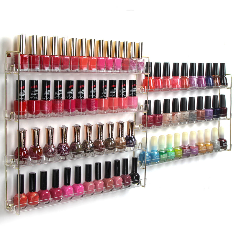 Mayakoba - Wall Mount Acrylic Nail Polish Rack 96 Bottles - Superb Nail  Supply