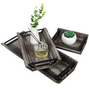 Set of 3 Serving Decorative Tray with Handles