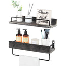 Set of 2 Floating Bathroom Shelves