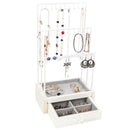 Rustic Jewelry Display Organizer with Drawer