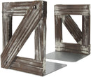 Decorative Rustic Bookends- Set of 2