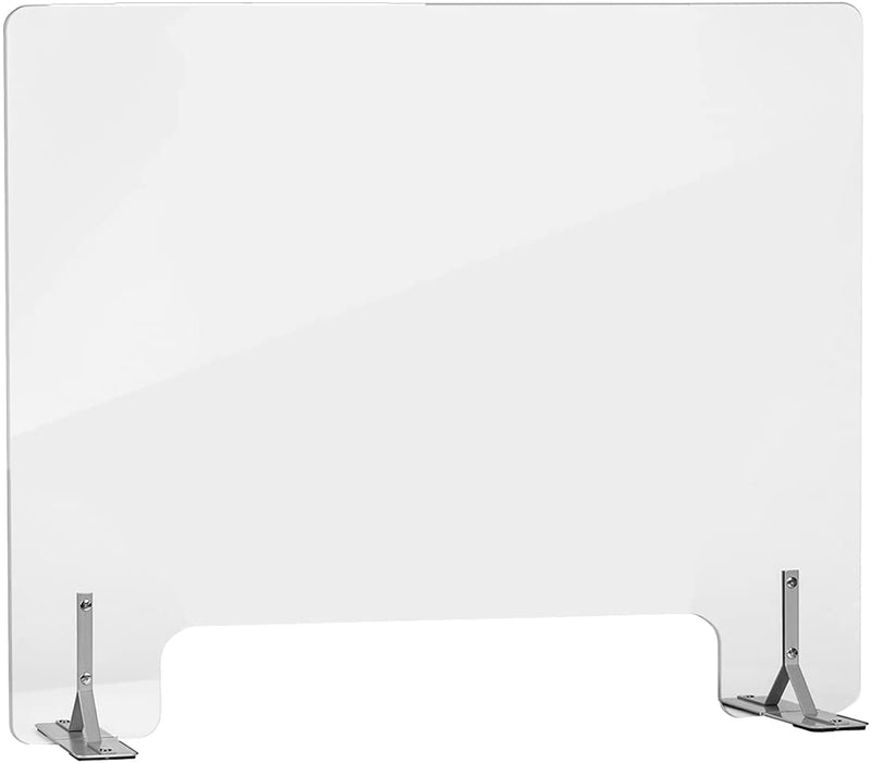 Plexiglass Snezeze Guard for Countertop (32"x24")
