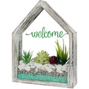 Rustic White Wall Terranium Plant Holder