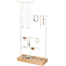 4 Tier White Jewelry Display Organizer