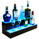 2 Step LED Lighted Liquor Bottle Holder, 24 Inches