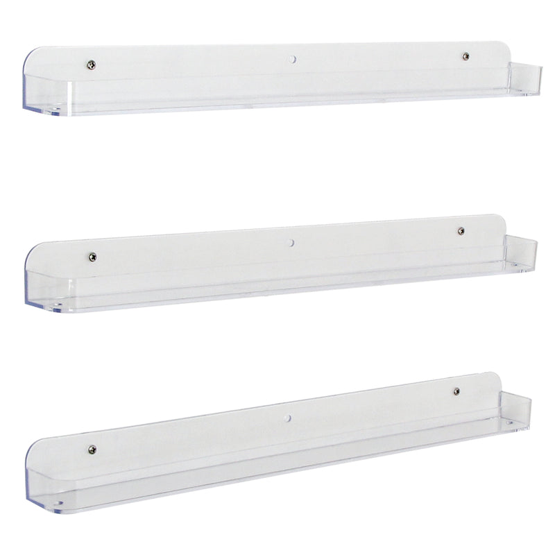 Wall Mount Acrylic Nail plish Organizer - Set of 3 Shelf