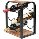 Rustic Countertop Wine Rack (6 Bottles)