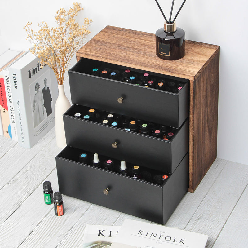 Rustic Essential Oil Storage Box (3 Drawer)