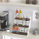 3 Tier 12 Syrup Bottle Storage Holder Rack (White)