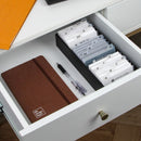 Carbon Fiber Business Card Organizer with Removable Divider (Black)