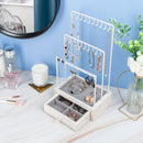 Rustic Jewelry Display Organizer with Drawer