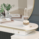 White Metal Scrunchie Holder Stand