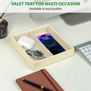 2 Compartment Valet Tray- Ivory