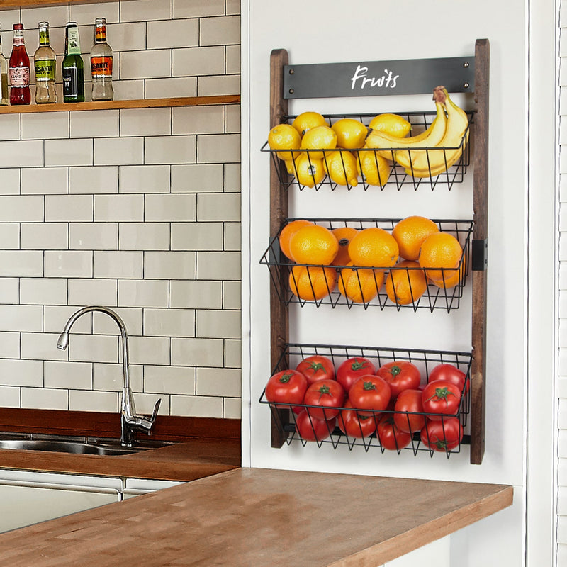 3 Tier Wall Mount Fruit Basket