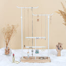 4 Tier White Jewelry Display Organizer