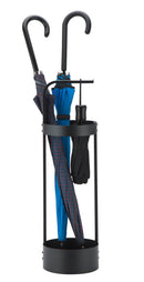 Black Steel Umbrella Holder Stand for Entryway