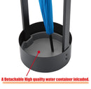 Black Steel Umbrella Holder Stand for Entryway