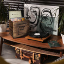 Vintage Vinyl Record Storage Box