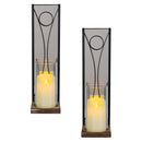 Set of 2 Hanging Candle Holder Sconces