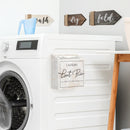 Magnetic Lint Bin (White Washed Wood)