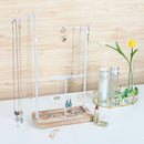 4 Tier White Jewelry Display Organizer