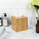Bamboo Square Tissue Box Holder Cover