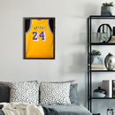 Lockable Jersey Display Shadow Box Case (Brown)