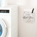 Magnetic Lint Bin (White Washed Wood)