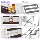 3 Tier 12 Syrup Bottle Storage Holder Rack (White)