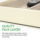 2 Compartment Valet Tray- Ivory