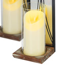 Set of 2 Hanging Candle Holder Sconces