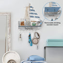 Wooden Nautical Design Mail Sorter