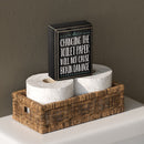 Rustic Black Wooden Funny Sign Box