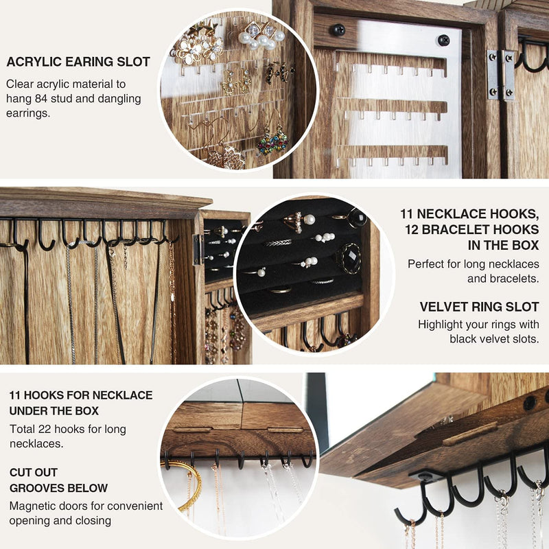 Wall Mount Jewerly Holder Cabinet