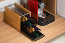 4 Tier Bamboo 84 Coffee Nesspresso Pod Holder Drawer