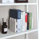 Decorative White Rustic Wood Bookends- Set of 2